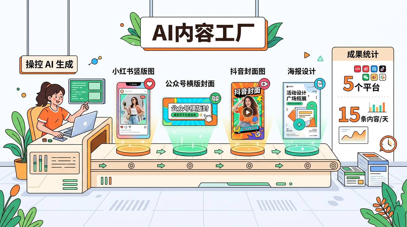 AI内容工厂批量出图